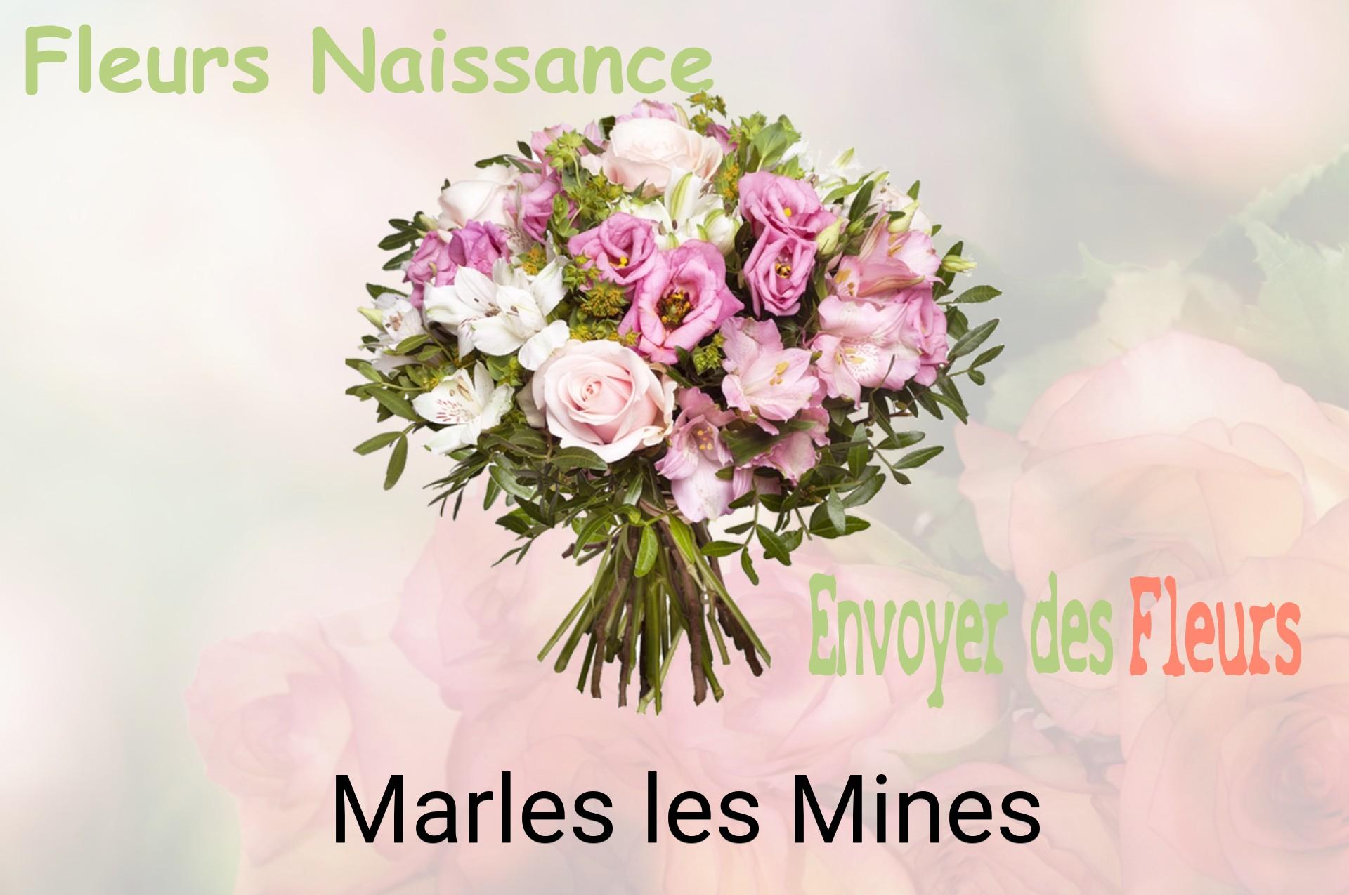 Bouquet de fleurs de naissance livré à Marles-les-Mines